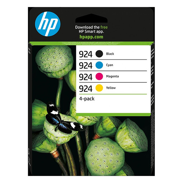 HP 924 (6C3Z1NE) multipack noir/cyan/magenta/jaune (d'origine) 6C3Z1NE 030982 - 1