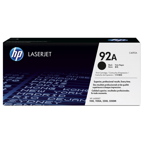 HP 92A (C4092A) toner (d'origine) - noir C4092A 032102 - 1