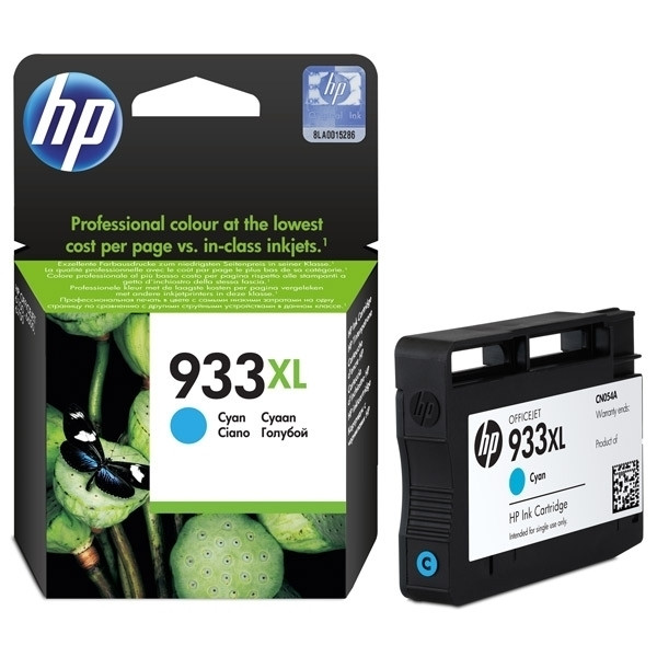 HP 933XL (CN054AE) cartouche d'encre haute capacité (d'origine) - cyan CN054AE 044148 - 1