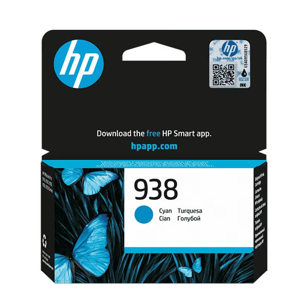 HP 938 (4S6X5PE) cartouche d'encre (d'origine) - cyan 093508 - 1
