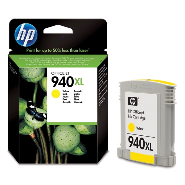 HP 940XL (C4909AE) cartouche d'encre haute capacité (d'origine) - jaune C4909AE 044008 - 1
