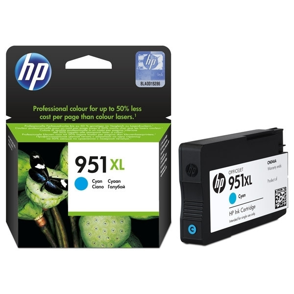 HP 951XL (CN046AE) cartouche d'encre haute capacité (d'origine) - cyan CN046AE 044136 - 1