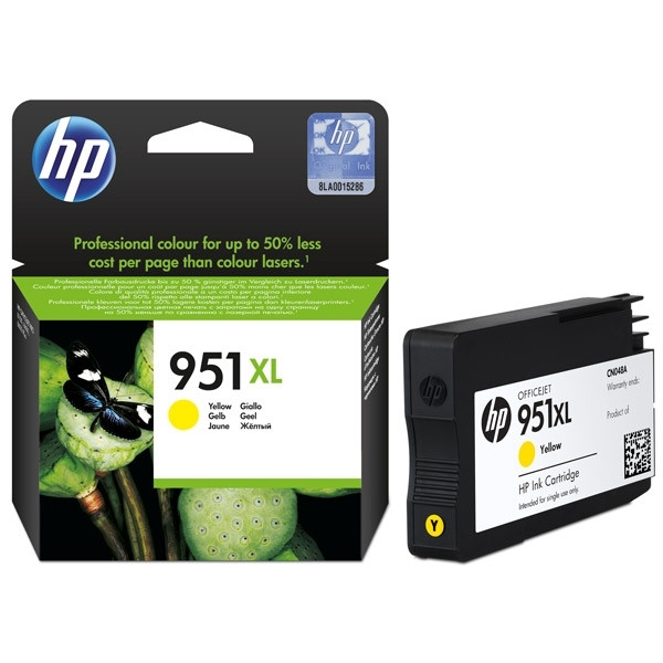 HP 951XL (CN048AE) cartouche d'encre haute capacité (d'origine) - jaune CN048AE 044140 - 1