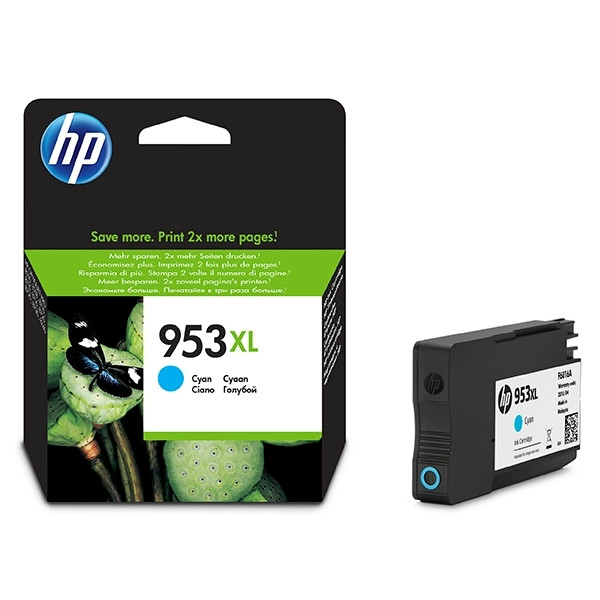 HP 953XL (F6U16AE) cartouche d'encre haute capacité (d'origine) - cyan F6U16AE 044538 - 1