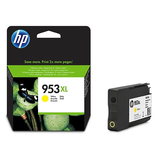 HP 953XL (F6U18AE) cartouche d'encre haute capacité (d'origine) - jaune F6U18AE 044542 - 1