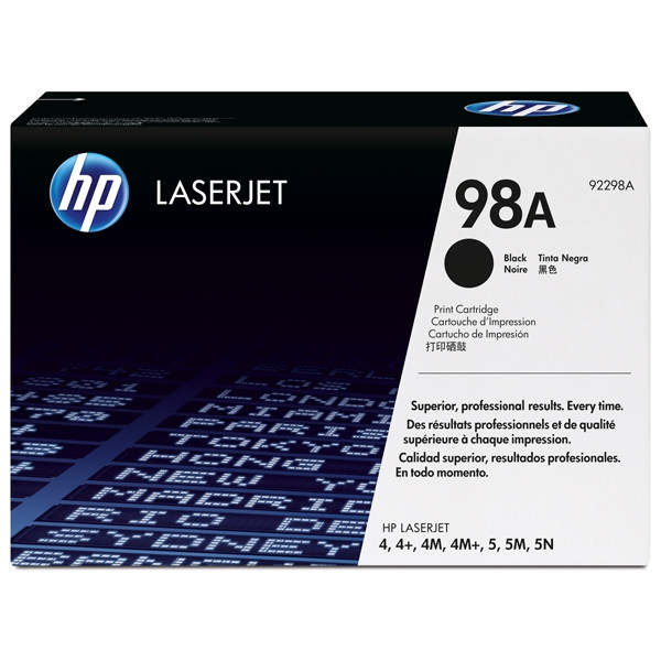 HP 98A (92298A / EP-E / TN-9000) toner (d'origine) - noir 92298A 032022 - 1