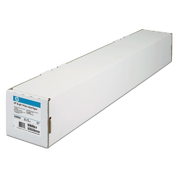 HP C6035A rouleau de papier jet d'encre 610 mm (24 pouces) x 45,7 m (90 g/m²) - blanc brillant C6035A 151016 - 1