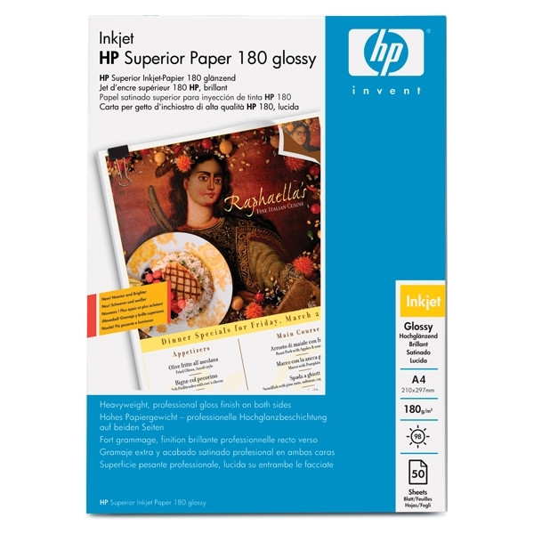 HP C6818A papier jet d'encre supérieur 180 g/m² (50 feuilles) C6818A 064879 - 1