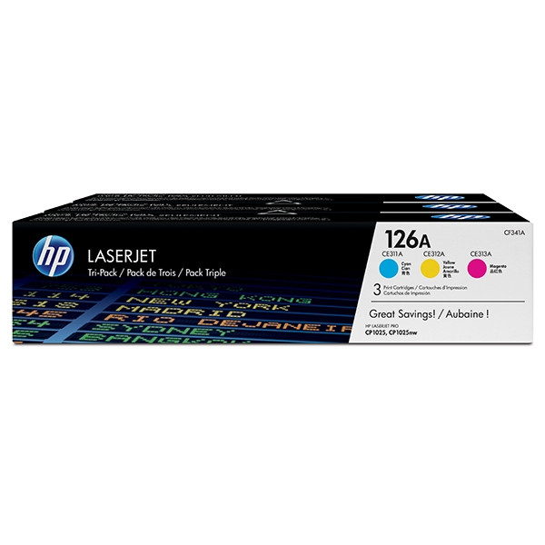 HP CF341A multipack (d'origine) - cyan/magenta/jaune CF341A 054094 - 1