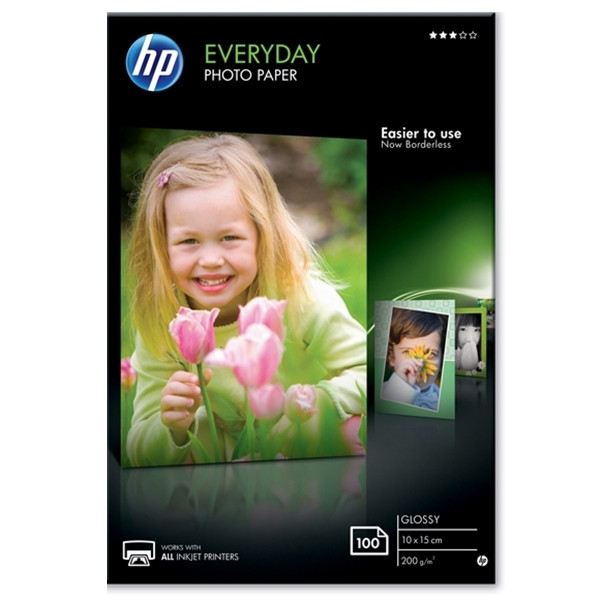 HP CR757A Everyday Glossy papier photo 200 g/m² 10 x 15 cm (100 feuilles) CR757A 064972 - 1