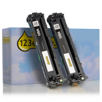 Marque 123encre remplace HP 128A (CE320AD) toner pack double - noir