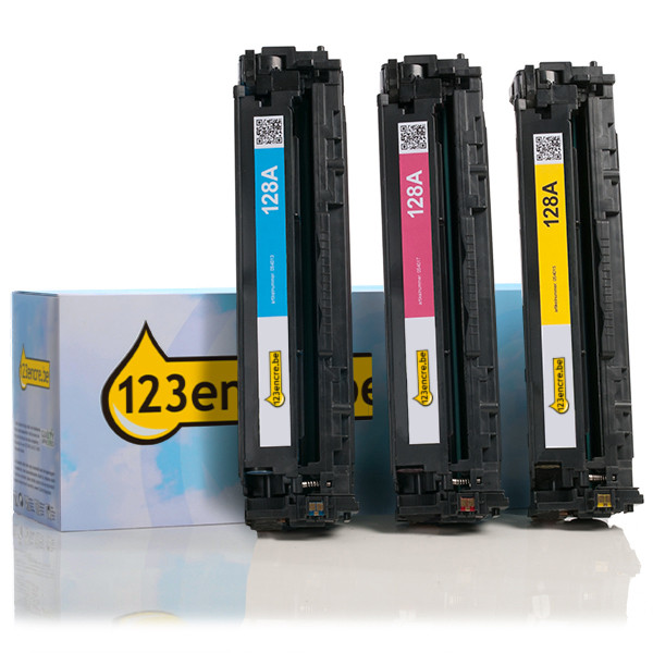 HP Marque 123encre remplace HP 128A (CF371AM) multipack - cyan/magenta/jaune CF371AMC 054761 - 1