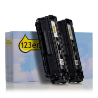 HP Marque 123encre remplace HP 12AD (Q2612AD) multipack double toner noir Q2612ADC 132159