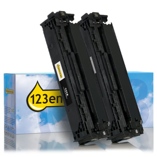 HP Marque 123encre remplace HP 131X (CF210XD) toner haute capacité duopack - noir CF210XDC 132197 - 1