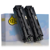 Marque 123encre remplace HP 201X (CF400XD) toner haute capacité duopack - noir 132176 - 1