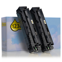 HP Marque 123encre remplace HP 201X (CF400XD) toner haute capacité pack double - noir CF400XDC 132176