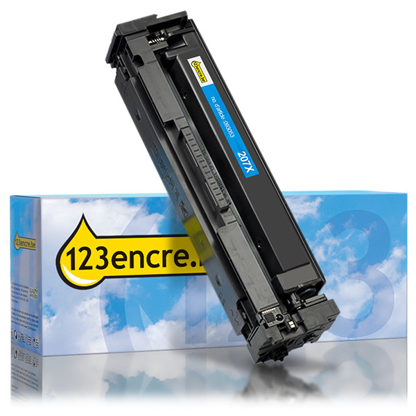 Marque 123encre remplace HP 207X (W2211X) toner haute capacité - cyan 093053 - 1