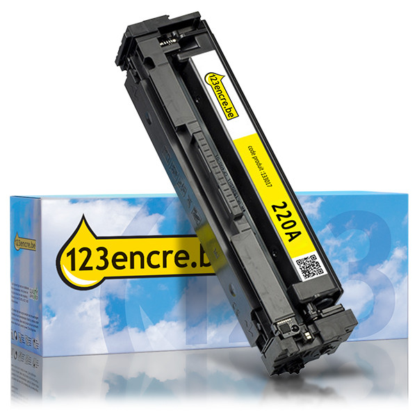 Marque 123encre remplace HP 220A (W2202A) toner - jaune 133017 - 1