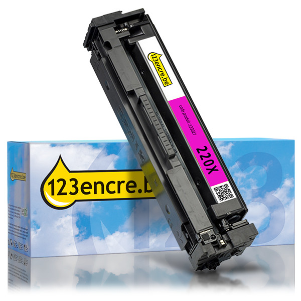 Marque 123encre remplace HP 220X (W2203X) toner haute capacité - magenta 133027 - 1