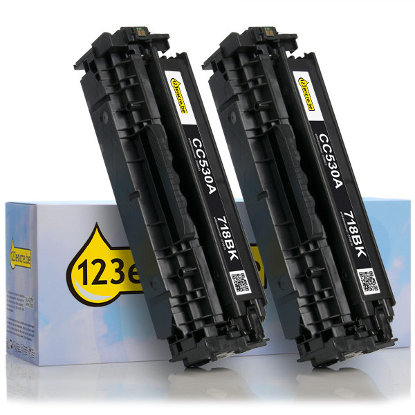 HP Marque 123encre remplace HP 304A (CC530AD) pack double de toner - noir CC530ADC 039861 - 1