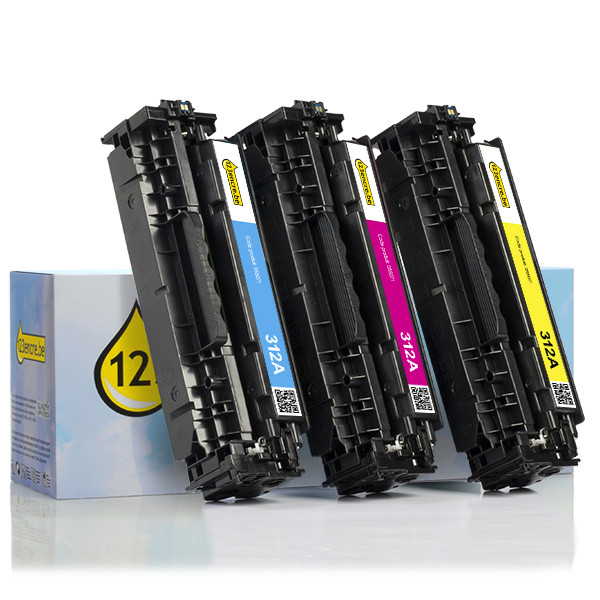 HP Marque 123encre remplace HP 312A (CF440AM) multipack - cyan/magenta/jaune CF440AMC 055071 - 1