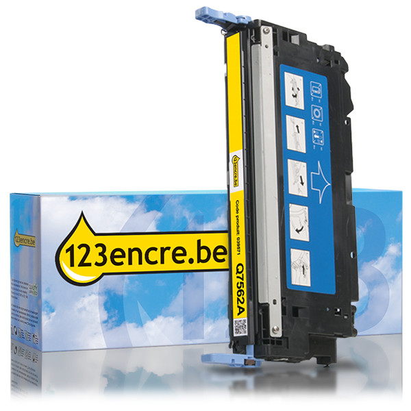 Marque 123encre remplace HP 314A (Q7562A) toner jaune 039571 - 1