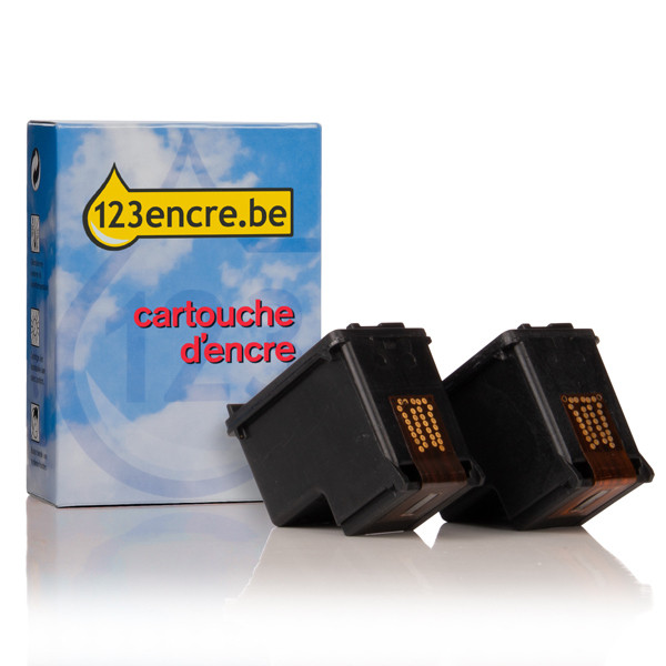 HP Marque 123encre remplace HP 338 (CB331EE) cartouche d'encre duopack - noir CB331EEC 132191 - 1