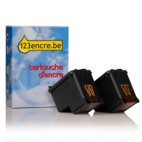 Marque 123encre remplace HP 338 (CB331EE) cartouche d'encre duopack - noir