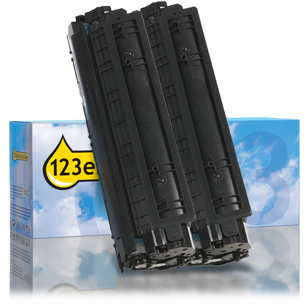 Marque 123encre remplace HP 36A (CB436A) toner haute capacité double pack - noir 055131 - 1