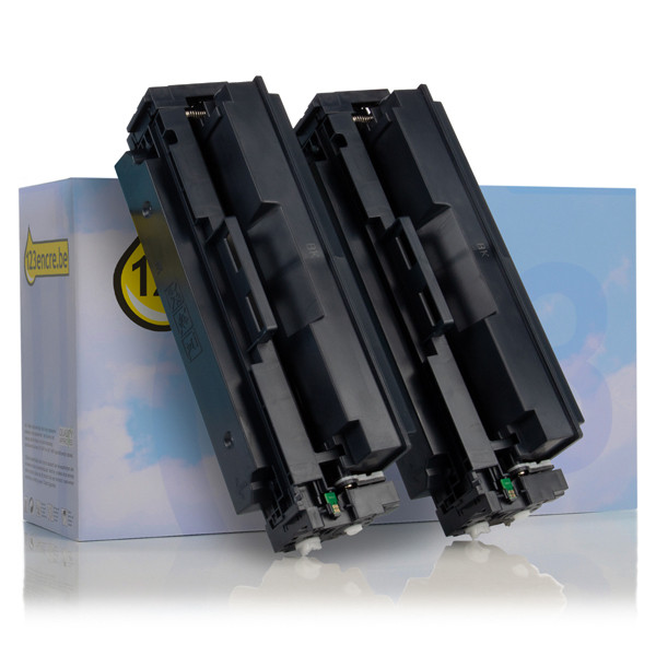 HP Marque 123encre remplace HP 410X (CF410XD) toner haute capacité duopack - noir CF410XDC 132179 - 1