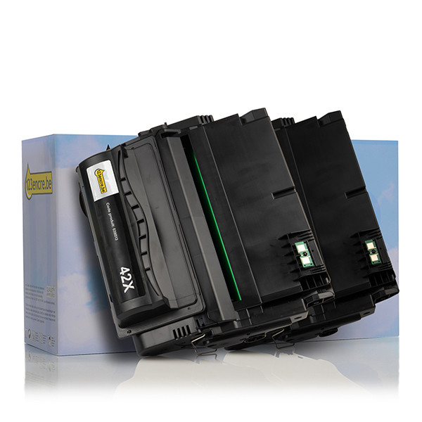 HP Marque 123encre remplace HP 42XD (Q5942XD) multipack double toner noir haute capacité Q5942XDC 132160 - 1