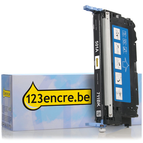 HP Marque 123encre remplace HP 501A (Q6470A) toner noir Q6470AC 039581 - 1