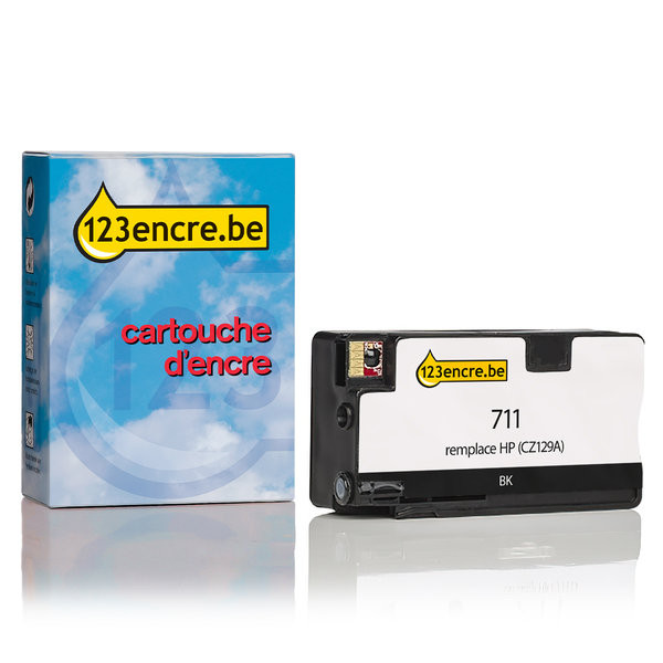 HP Marque 123encre remplace HP 711 (CZ129A) cartouche d'encre - noir CZ129AC 044195 - 1