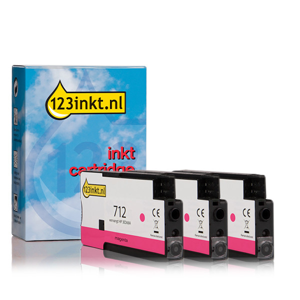HP Marque 123encre remplace HP 712 (3ED78A) multipack - 3x magenta 3ED78A 010087 - 1