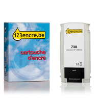 Marque 123encre remplace HP 738 (498N4A) cartouche d'encre - noir