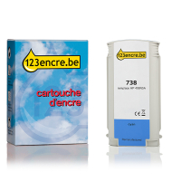 Marque 123encre remplace HP 738 (498N5A) cartouche d'encre - cyan