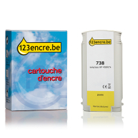 Marque 123encre remplace HP 738 (498N7A) cartouche d'encre - jaune