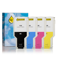 HP Marque 123encre remplace HP 738 multipack noir/cyan/magenta/jaune haute capacité  160113