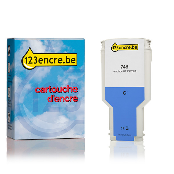HP Marque 123encre remplace HP 746 (P2V80A) cartouche d'encre - cyan P2V80AC 055339 - 1