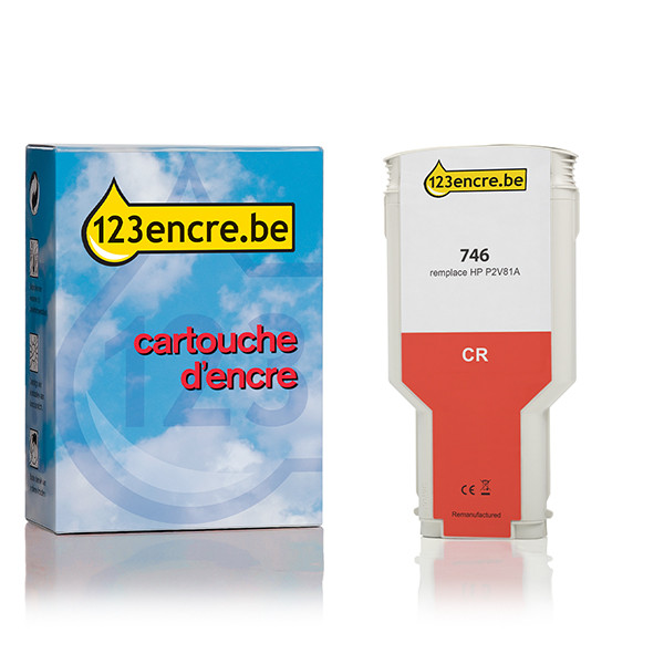 HP Marque 123encre remplace HP 746 (P2V81A) cartouche d'encre - chromatic red P2V81AC 055337 - 1