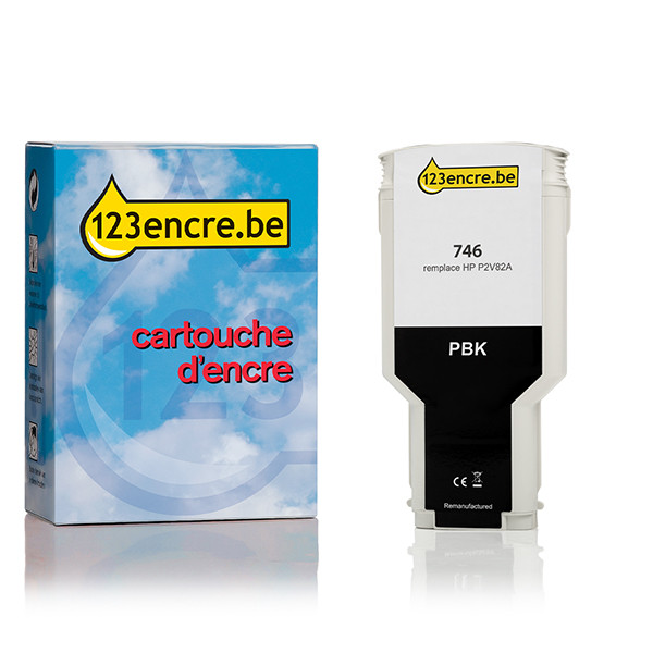 HP Marque 123encre remplace HP 746 (P2V82A) cartouche d'encre - noir photo P2V82AC 055345 - 1