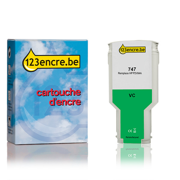 HP Marque 123encre remplace HP 747 (P2V84A) cartouche d'encre - vert chromatique P2V84AC 055351 - 1
