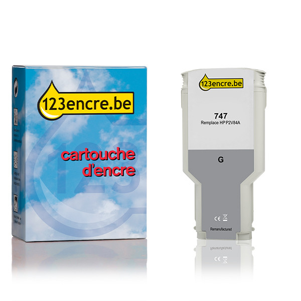 HP Marque 123encre remplace HP 747 (P2V86A) cartouche d'encre - gris P2V86AC 055349 - 1