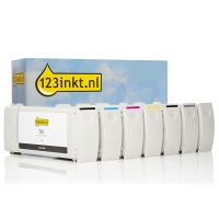 Marque 123encre remplace HP 761 multipack noir + 6 couleurs