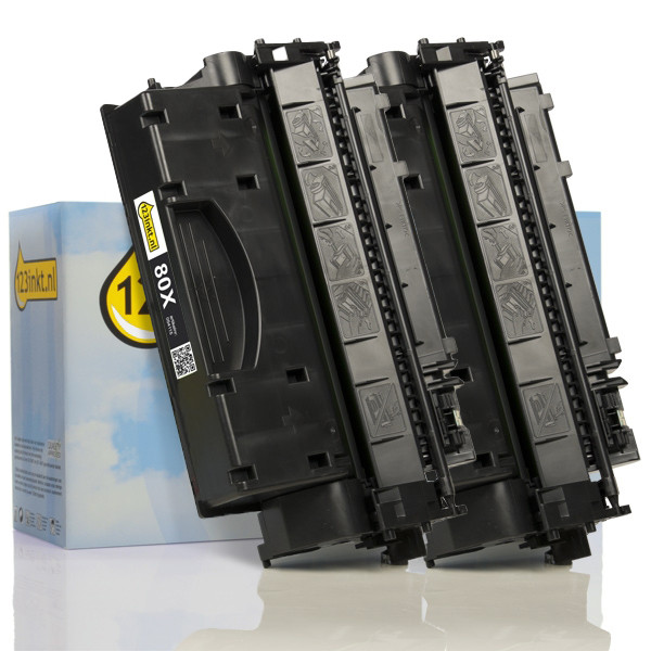 HP Marque 123encre remplace HP 80X (CF280X) duopack de toners haute capacité - noir  160726 - 1