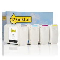 HP Marque 123encre remplace HP 80 multipack noir + 3 couleurs  160162