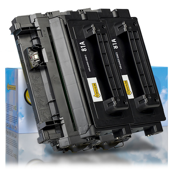 Marque 123encre remplace HP 81A (CF281A) toner double pack - noir 054805 - 1