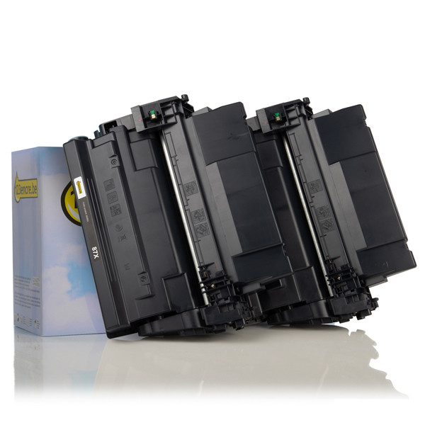 HP Marque 123encre remplace HP 87X (CF287XD) pack double haute capacité - noir CF287XDC 132177 - 1