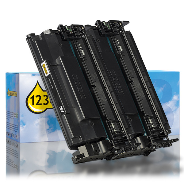 Marque 123encre remplace HP 89X (CF289X) toner haute capacité double pack - noir 055313 - 1