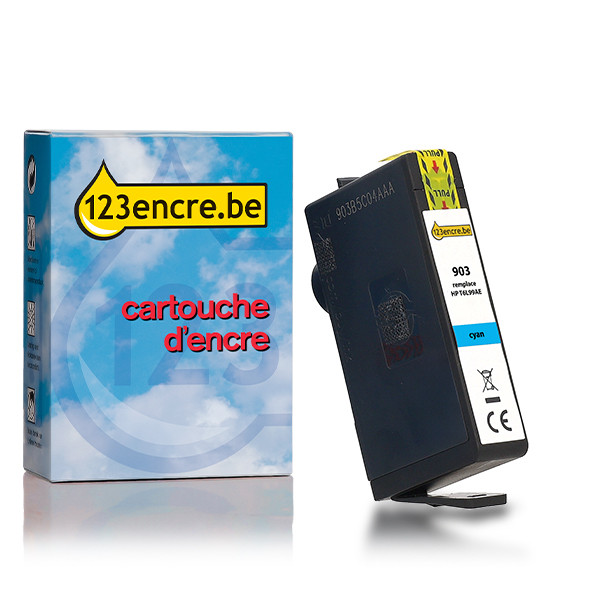 Marque 123encre remplace HP 903 (T6L87AE) cartouche d'encre - cyan 093176 - 1